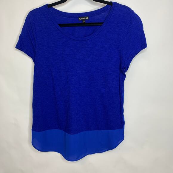Express Tops - Express Royal Blue T Shirt Sz Medium